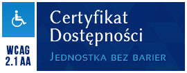 Certyfikat dostępności WCAG 2.1 AA - Jednostka bez barier